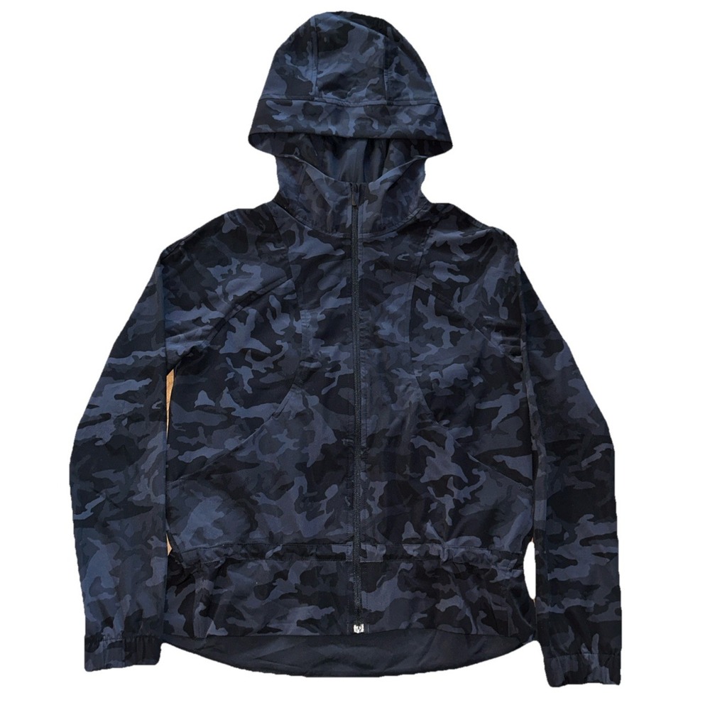 Lululemon Pack It Up Jacket Women Size 2 Incognito Camo Multi Grey